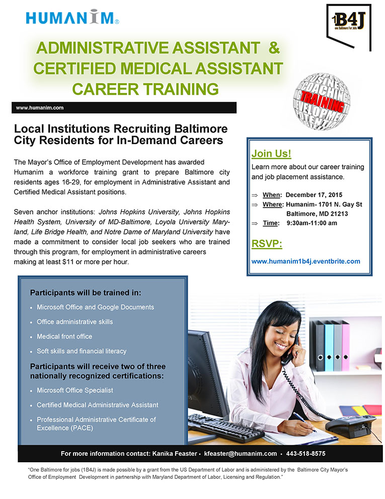 humanim_1b4j_admin_training_flyer