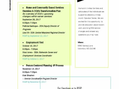 DDA Fall 2017 Speaker Series