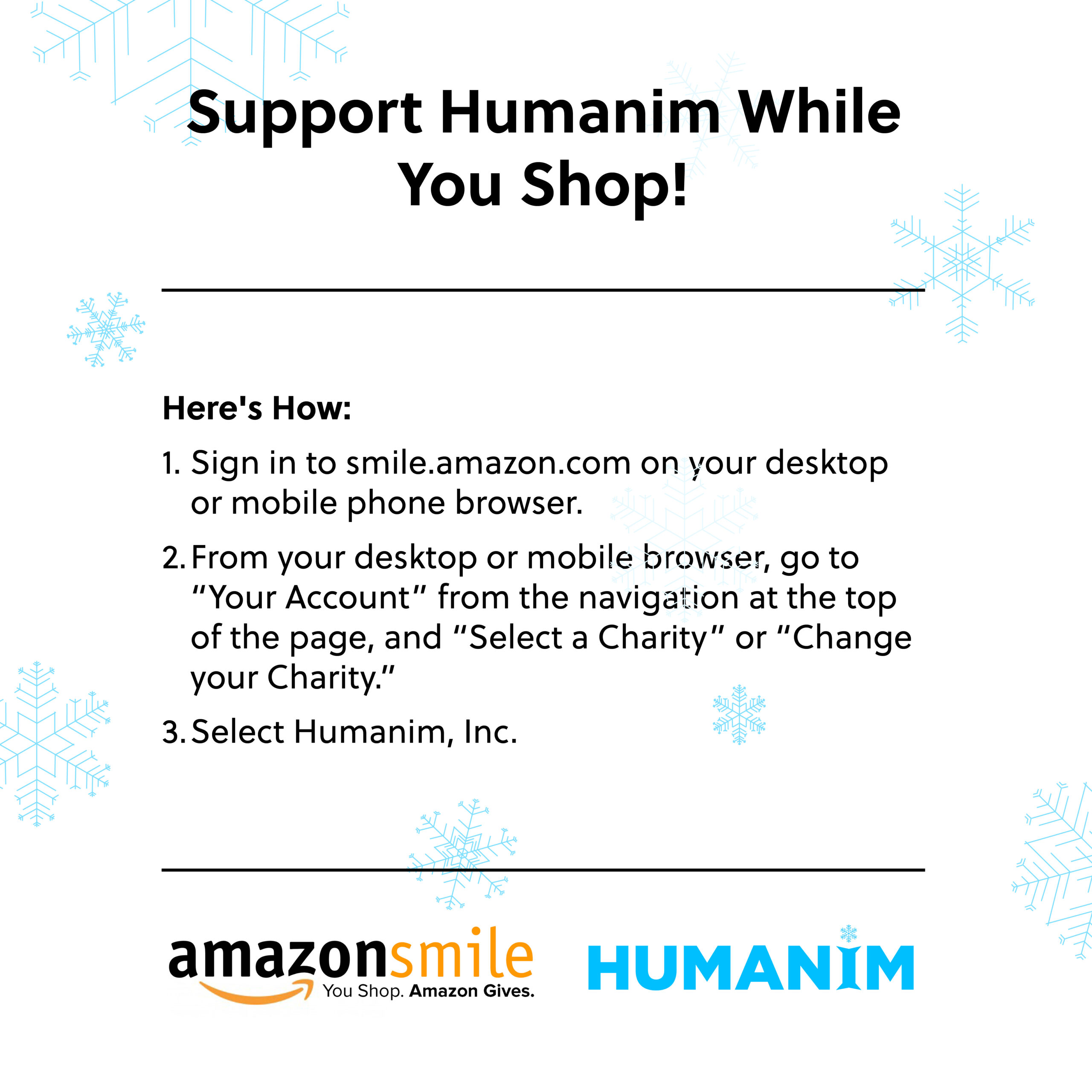 Support Humanim While You Shop!