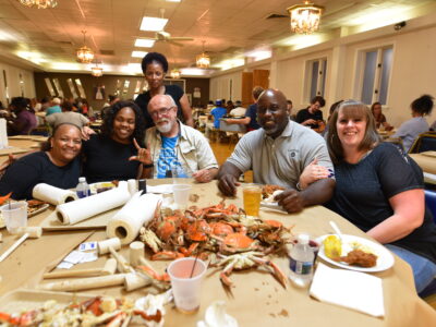 Humanim Hosts Employee Crab Feast