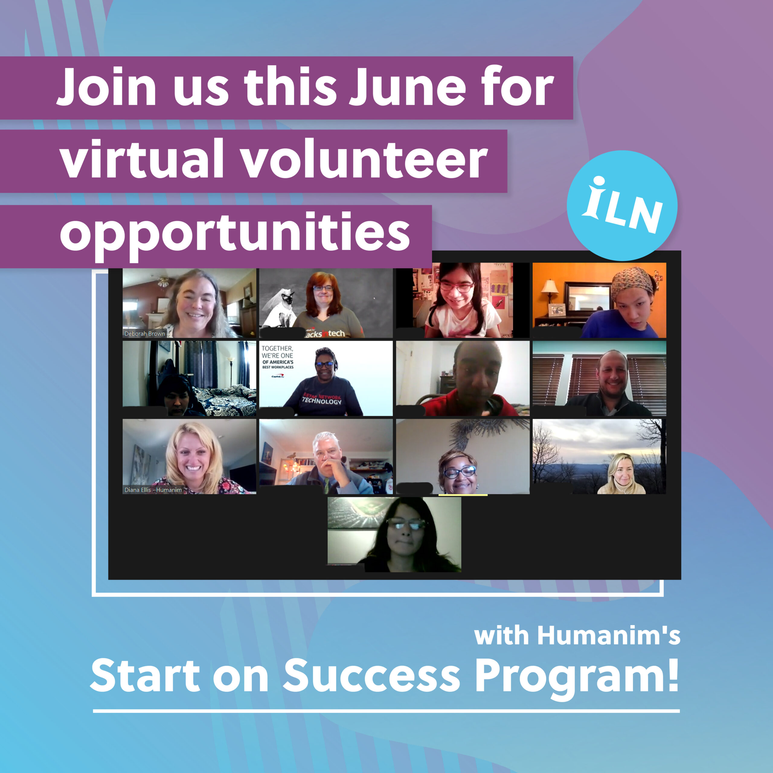 Virtual Volunteer Opportunities with Humanim’s Start on Success Program
