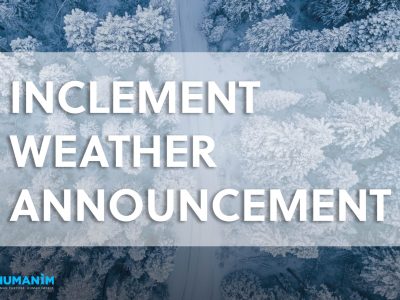 Inclement Weather Announcement for Friday, January 19, 2024